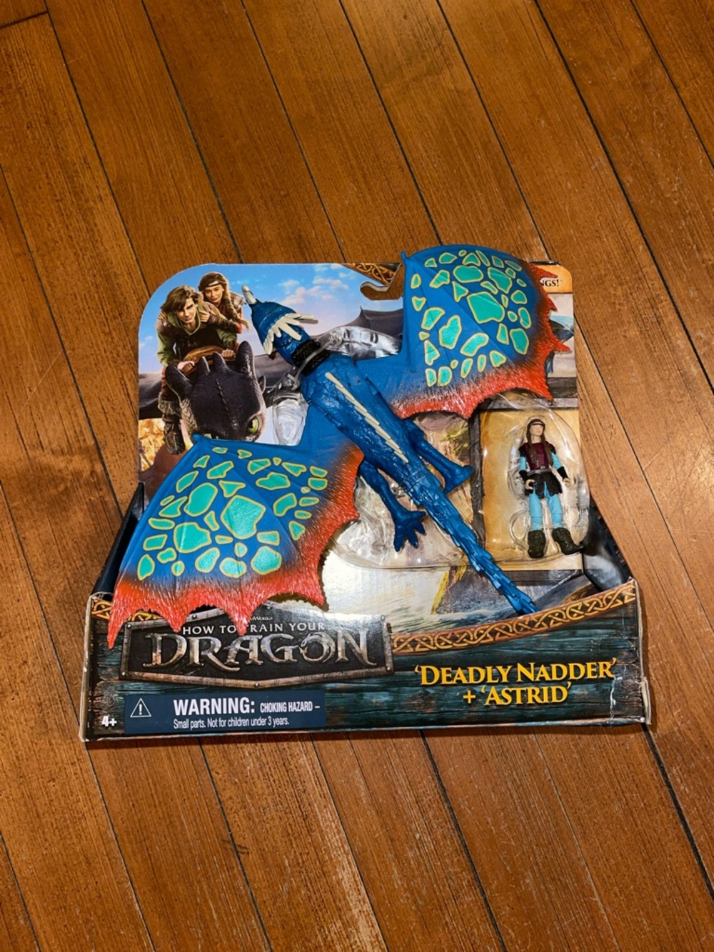 DreamWorks How to Train Your Dragon Blue and Green Deadly Nadder with Astrid